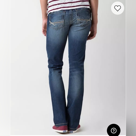 BKE Women's Straight Leg Jeans - Dark Blue - Picture 3 of 16